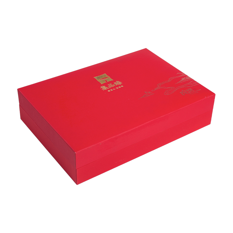 Caixa de presente personalizada de Natal e Ano Novo Chinês com tampa