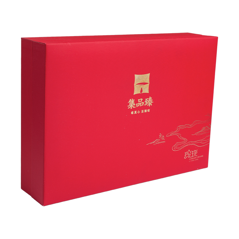 Caixa de presente personalizada de Natal e Ano Novo Chinês com tampa