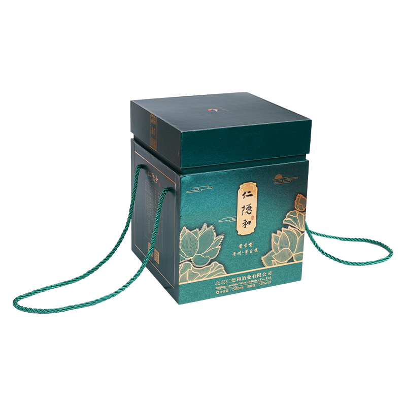 Caixa de presente personalizada de Natal e Ano Novo Chinês com tampa